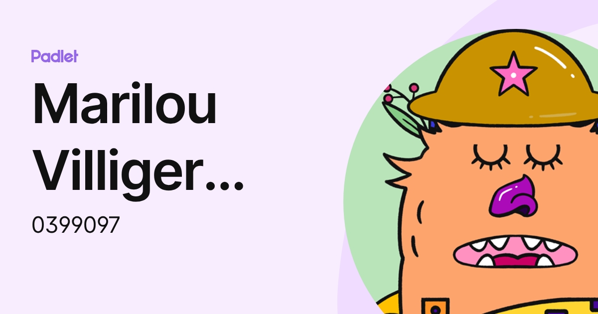 Marilou Villiger Abud (élève) (0399097) profile | Padlet