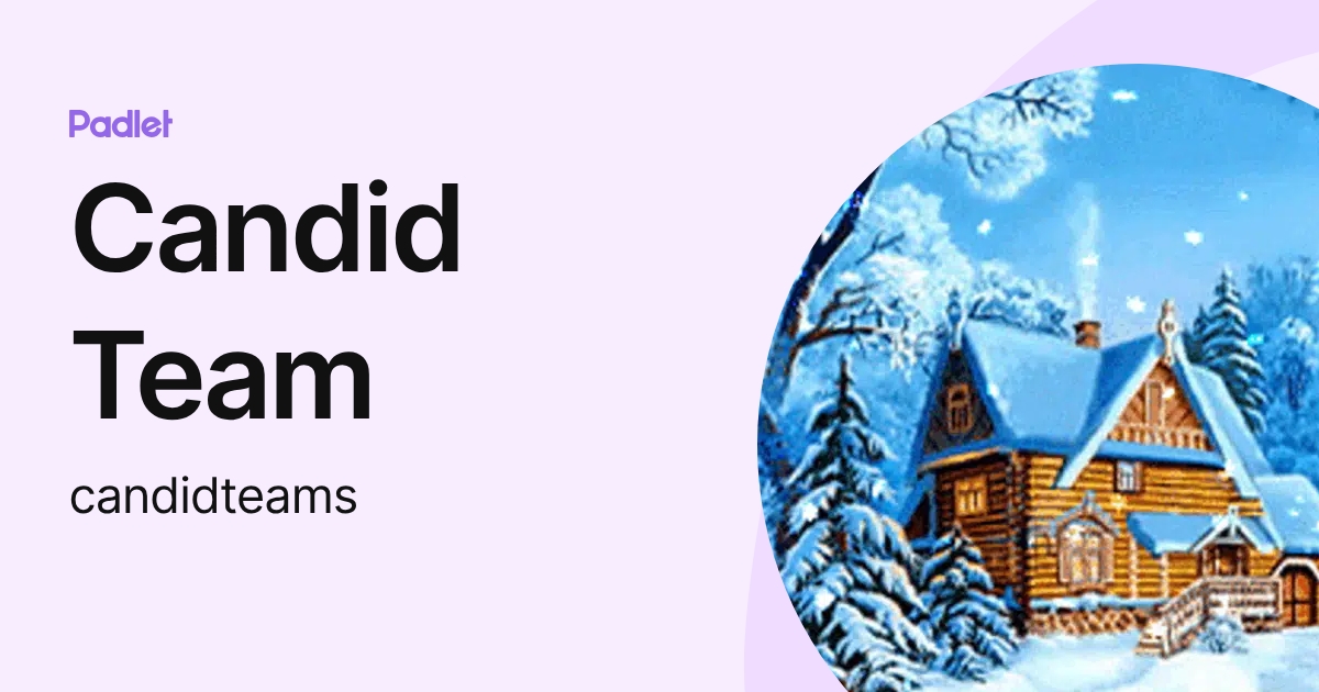 Candid Team (candidteams) profile | Padlet