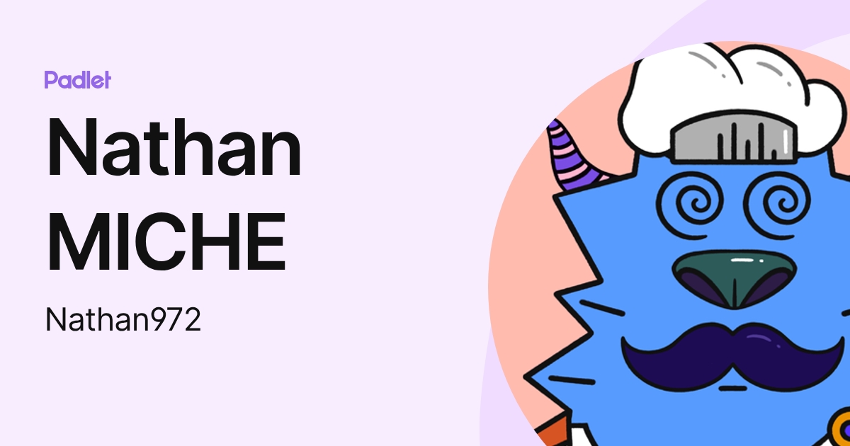 Nathan MICHE (Nathan972) profile | Padlet