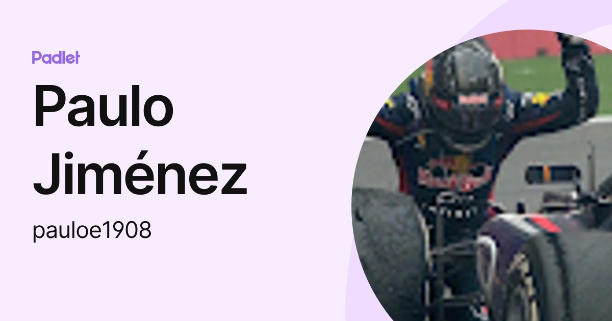 Paulo Jiménez (pauloe1908) profile | Padlet