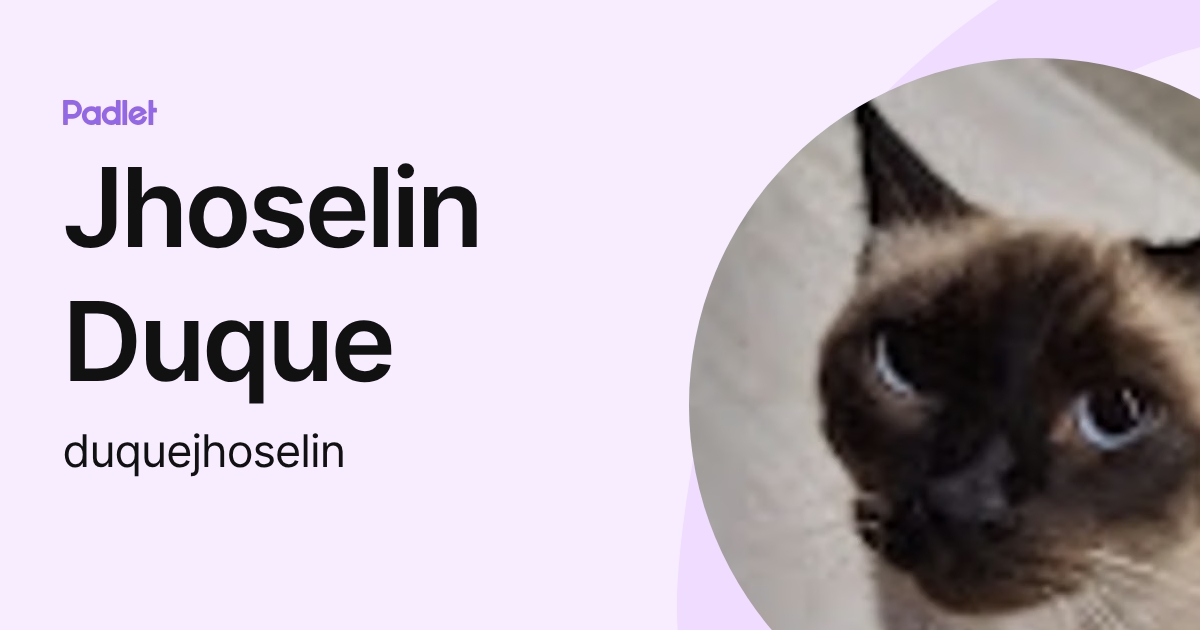 Jhoselin Duque (duquejhoselin) profile | Padlet
