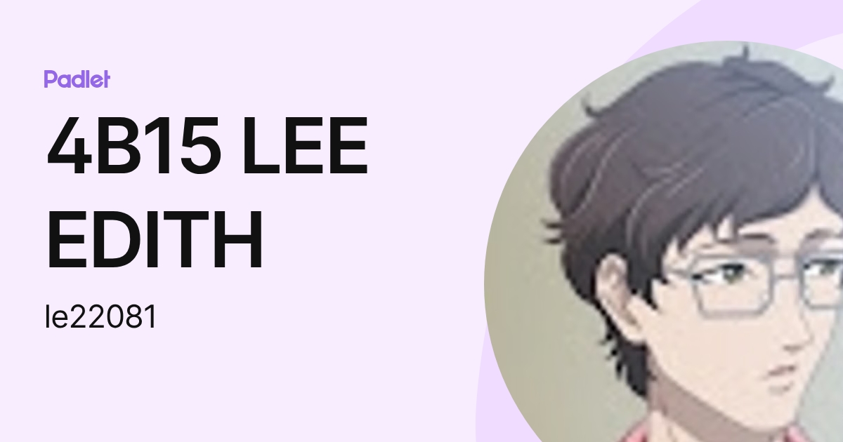 1C16 LEE EDITH (le22081) profile | Padlet