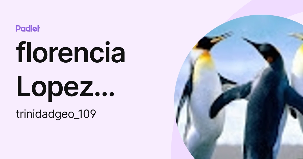 florencia Lopez Trinidad (trinidadgeo_109) profile | Padlet