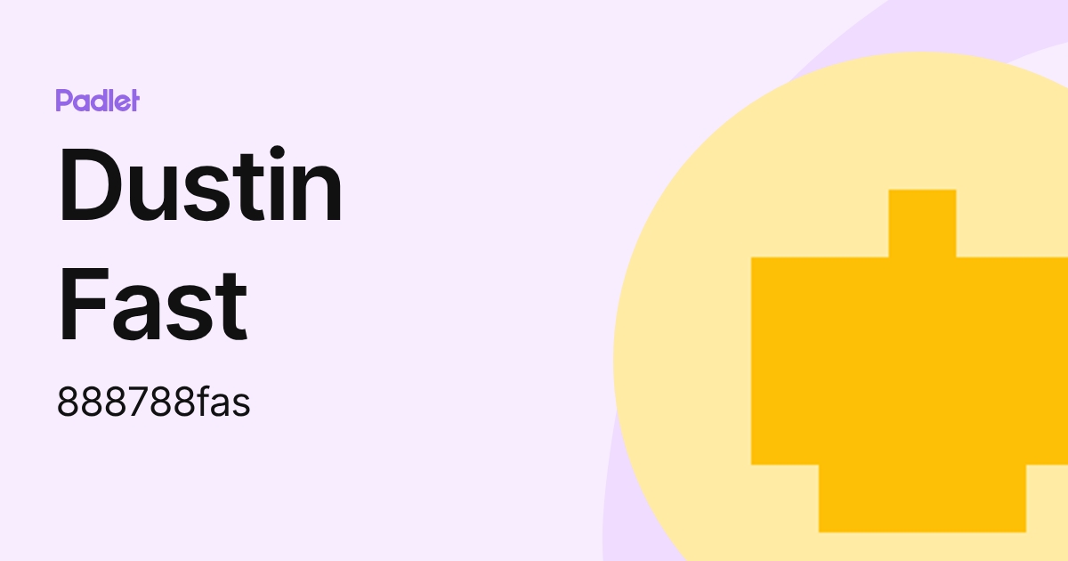 Simply Faster Dustin Dustin Fast (888788fas) profile | Padlet