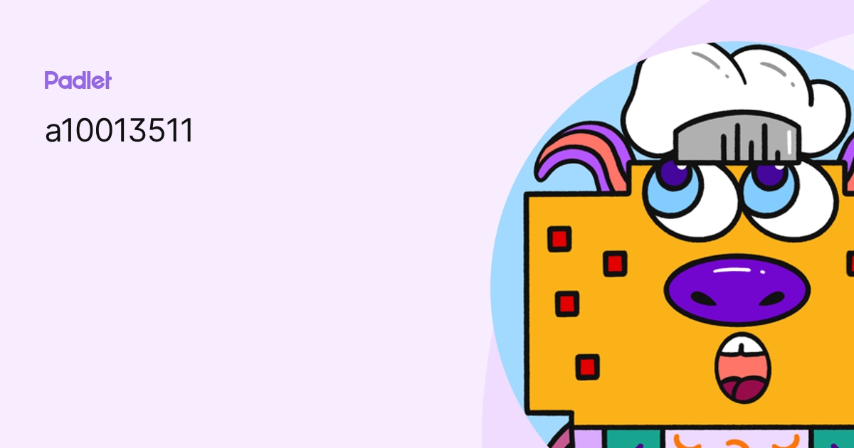 a10013511 profile | Padlet