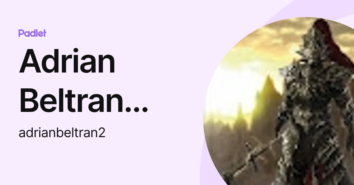 Adrian Beltran Carballo (adrianbeltran2) profile | Padlet