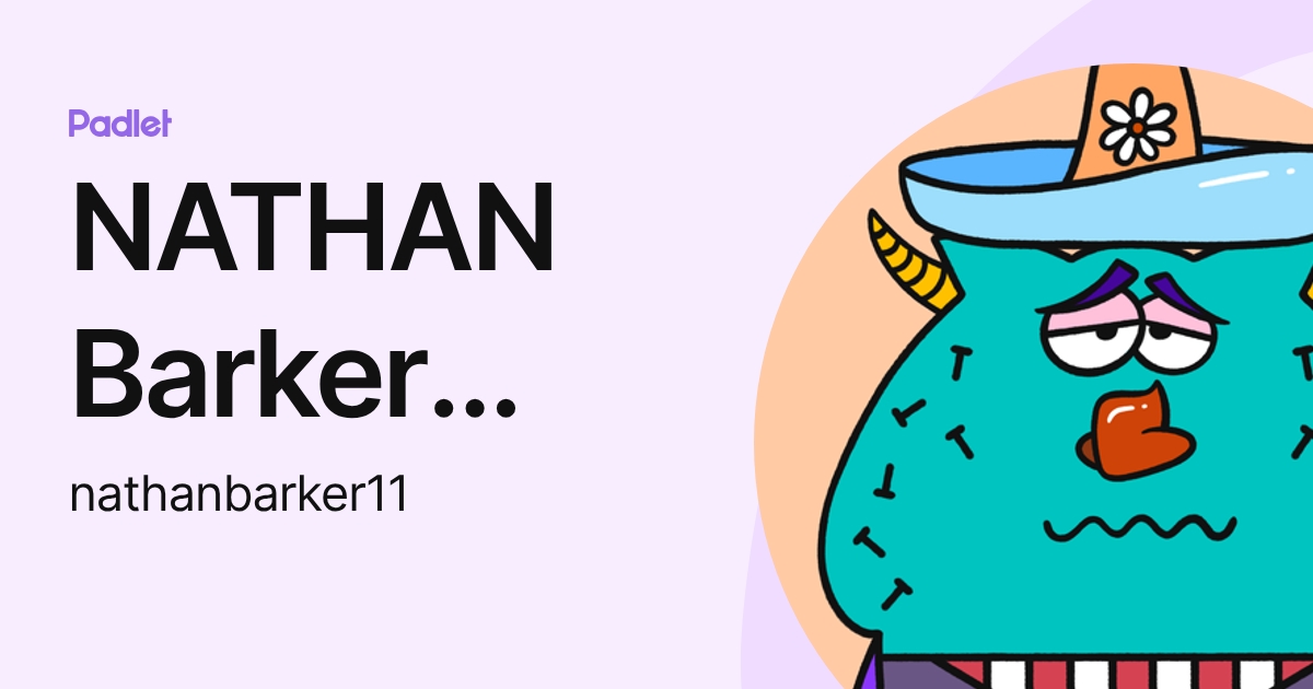 NATHAN Barker 30070991 (nathanbarker11) profile | Padlet
