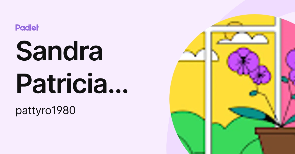 Sandra Patricia Rodriguez Zemanate (pattyro1980) profile | Padlet