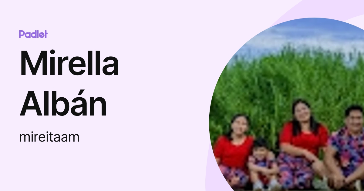 Mirella Albán (mireitaam) profile | Padlet