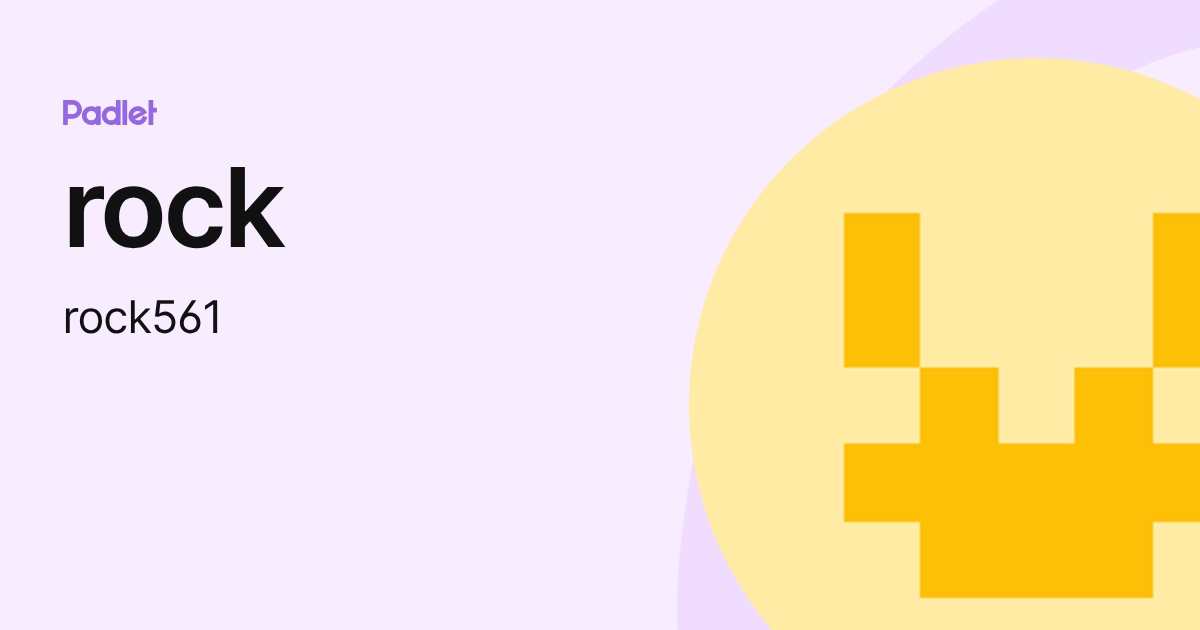 rock (rock561) profile | Padlet