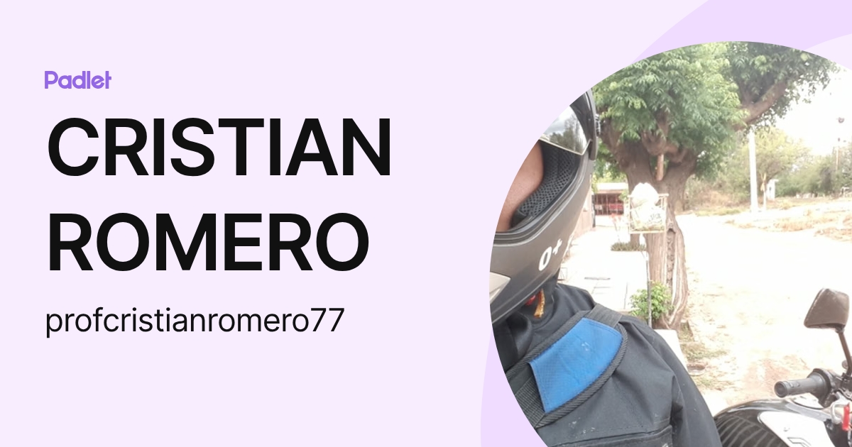 CRISTIAN ROMERO (profcristianromero77) profile | Padlet