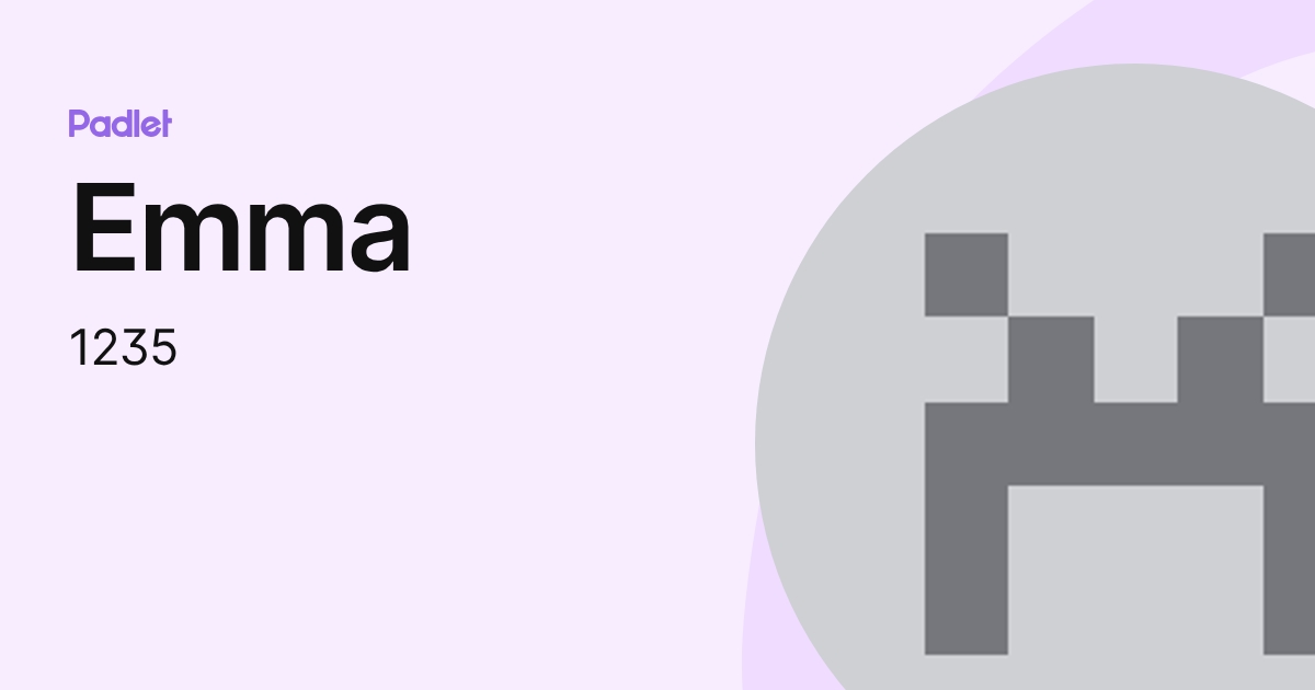 Emma (1235) profile | Padlet