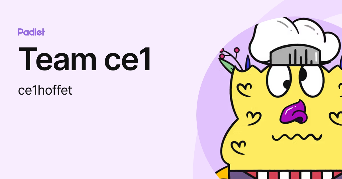 Team ce1 (ce1hoffet) profile | Padlet