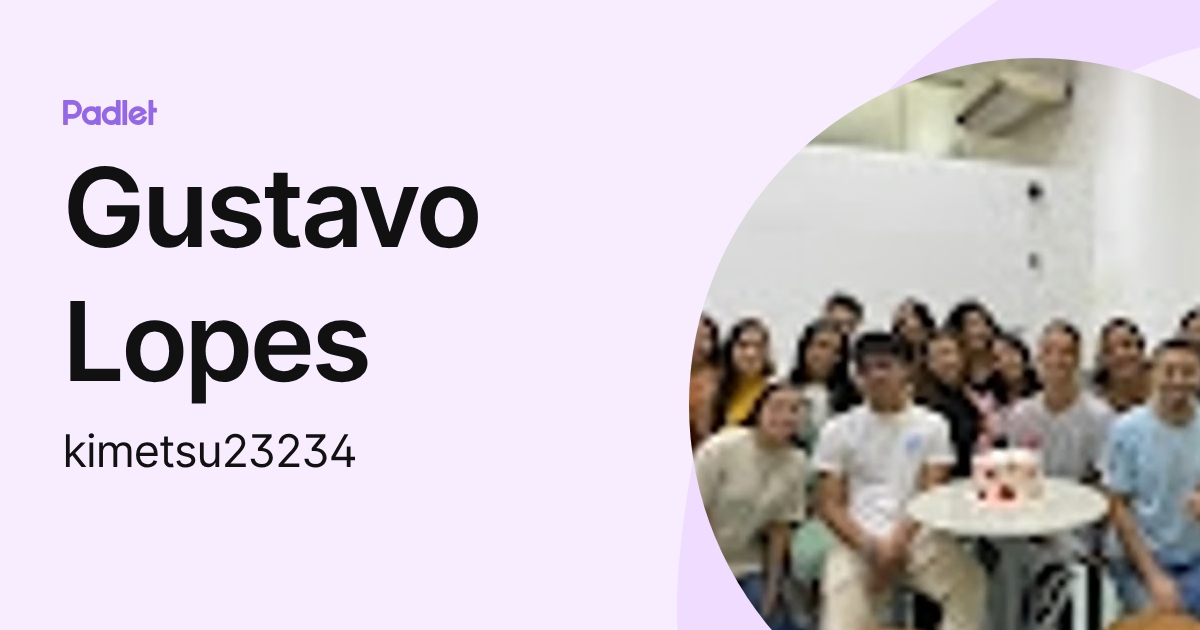 Gustavo Lopes (kimetsu23234) profile | Padlet