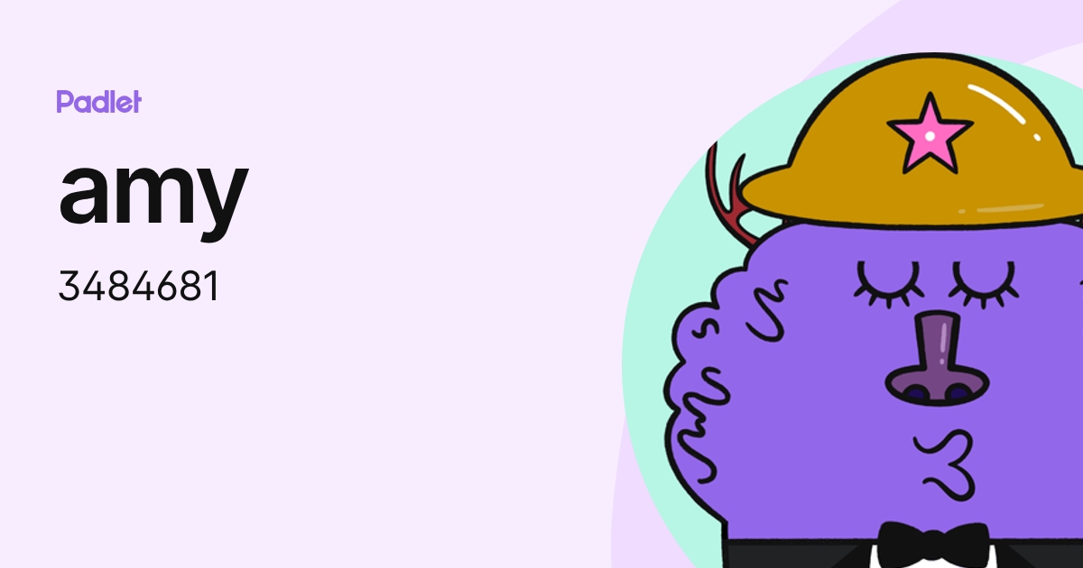 amy (3484681) profile | Padlet
