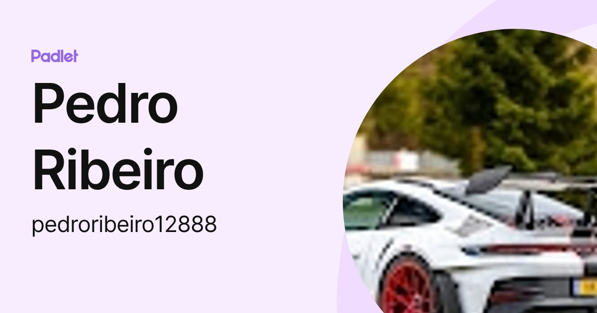 Pedro Ribeiro (pedroribeiro12888) profile | Padlet