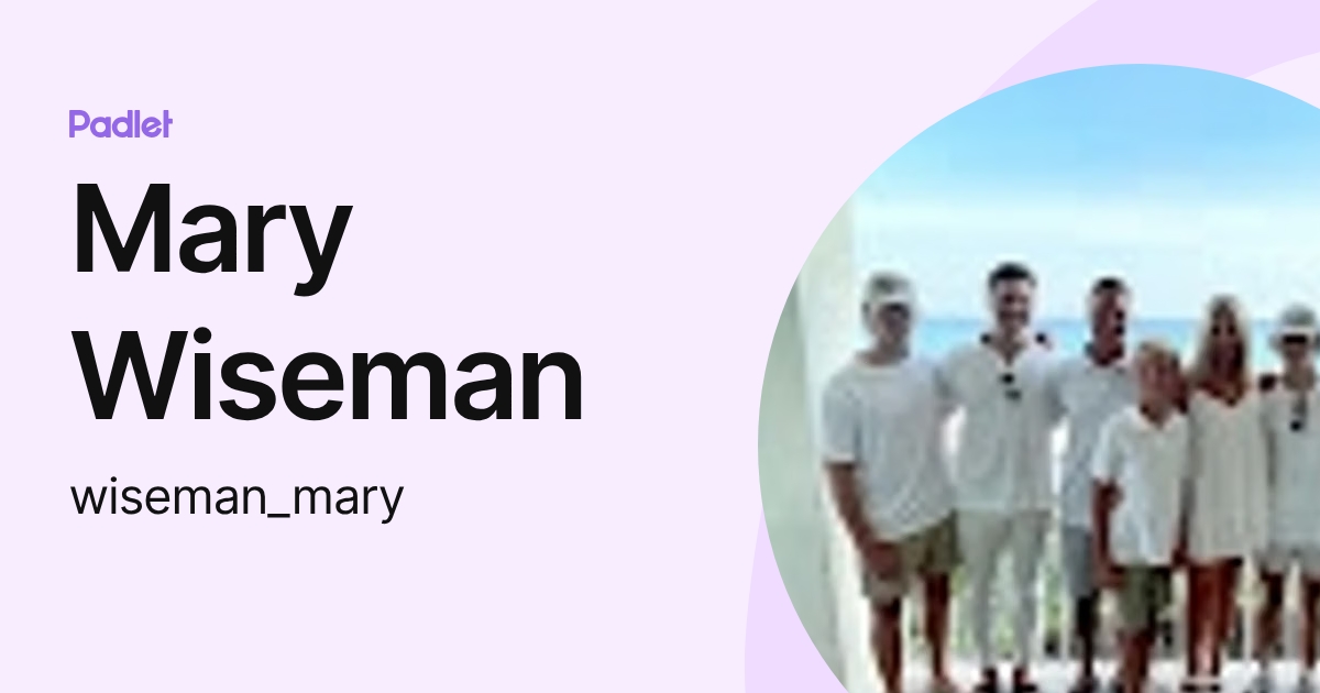 Mary Wiseman (wiseman_mary) profile | Padlet