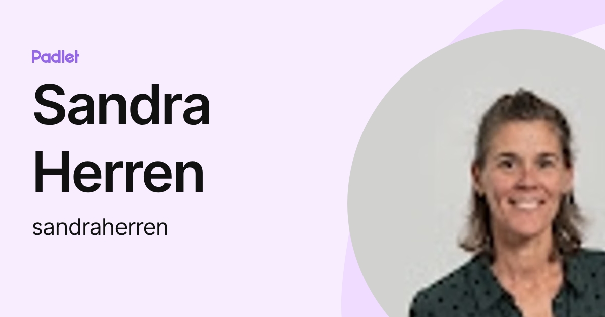 Sandra Herren (sandraherren) profile | Padlet