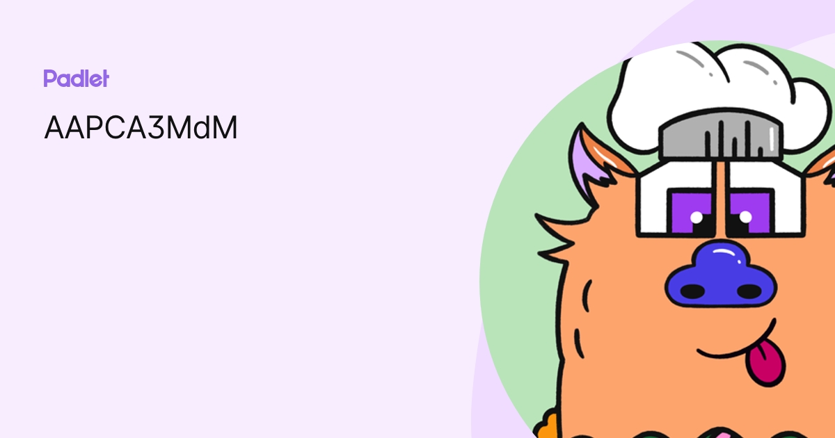 AAPCA3MdM profile | Padlet