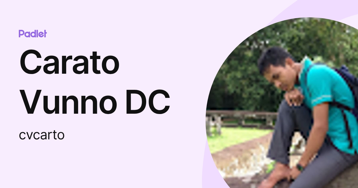 Carato Vunno DC (cvcarto) profile | Padlet