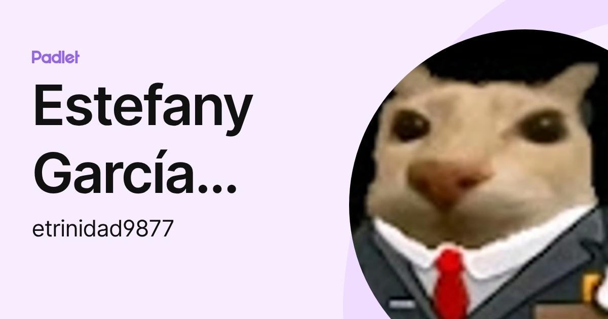 Estefany García Trinidad (etrinidad9877) profile Padlet
