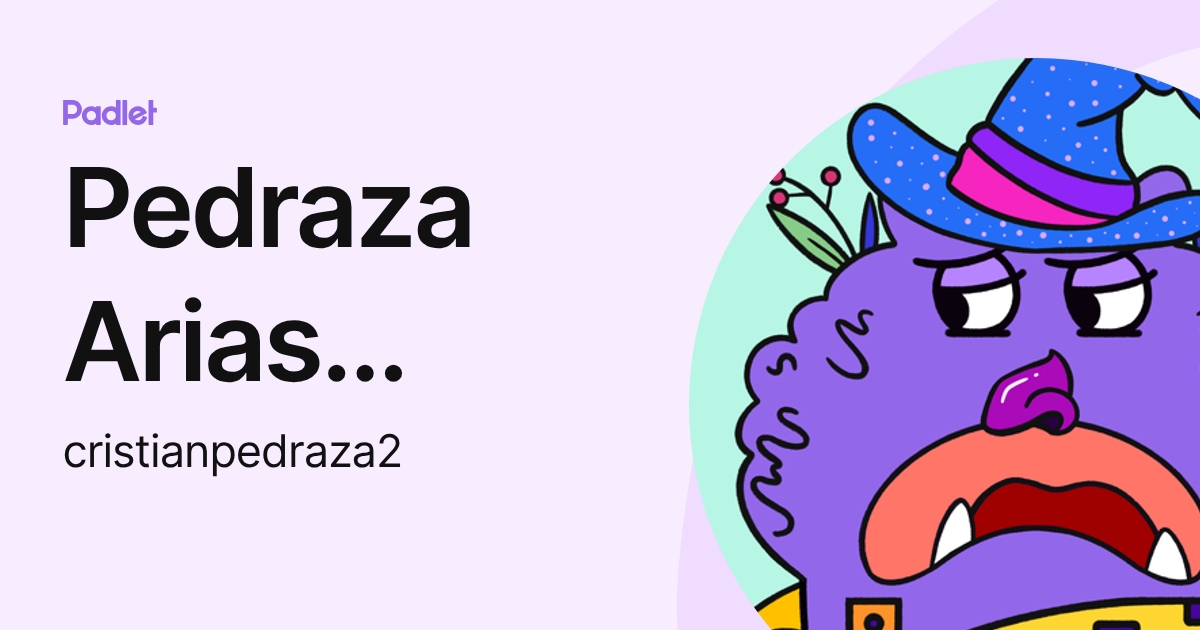 Pedraza Arias Cristian Camilo (cristianpedraza2) profile | Padlet