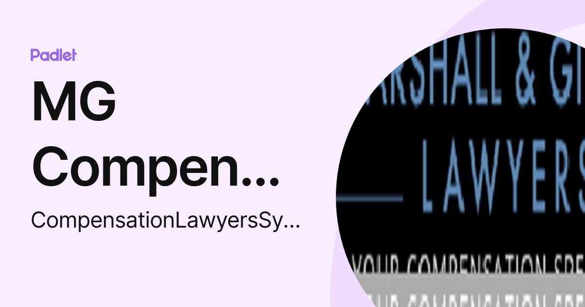 Mg Compensation Lawyers Sydney Compensationlawyerssydney Profile Padlet