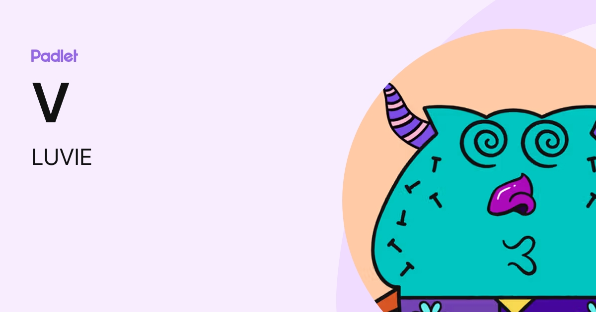 V (LUVIE) profile | Padlet