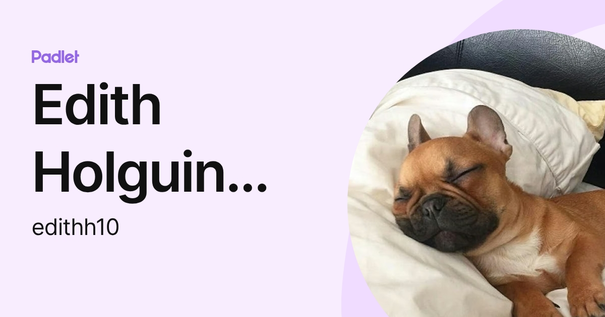 Edith Holguin Arias (edithh10) profile | Padlet