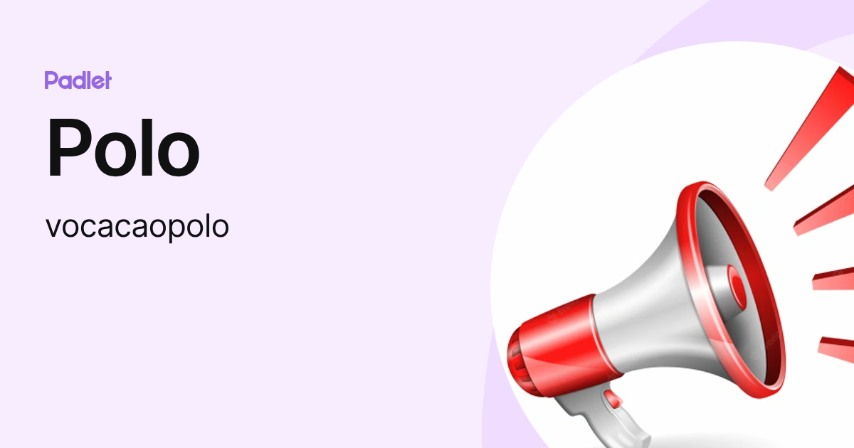 Polo (vocacaopolo) profile | Padlet