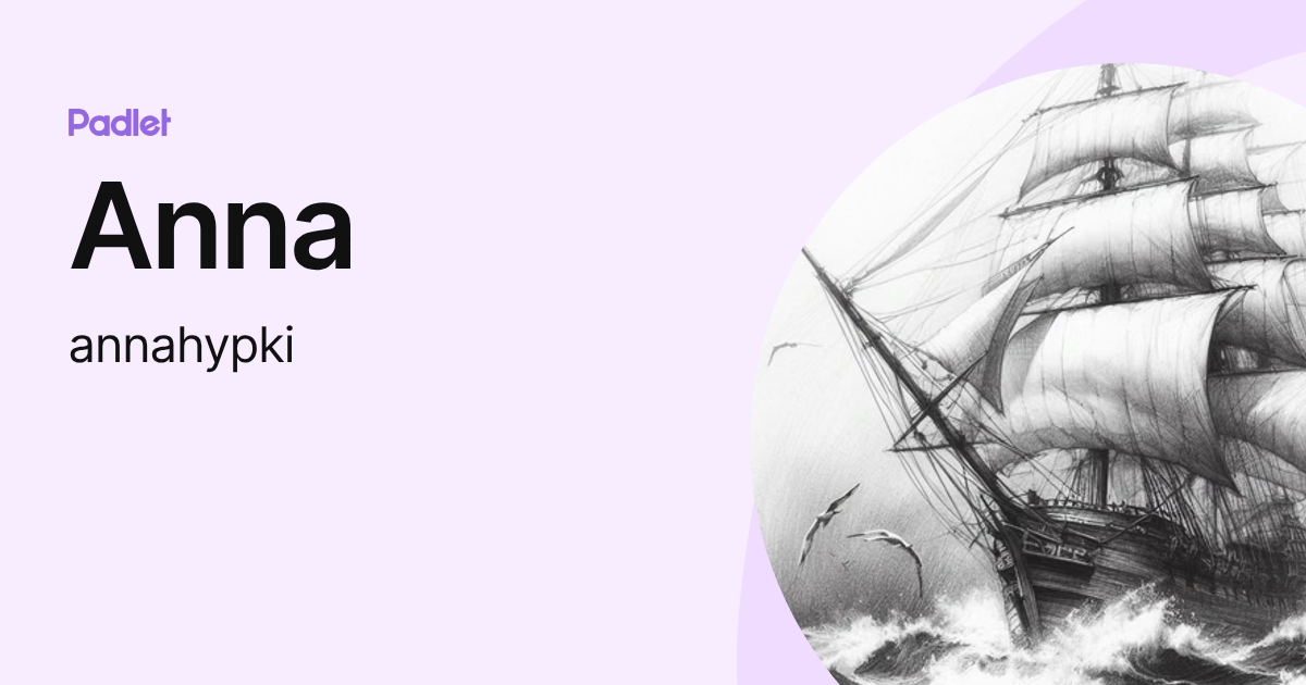 Anna (annahypki) profile | Padlet