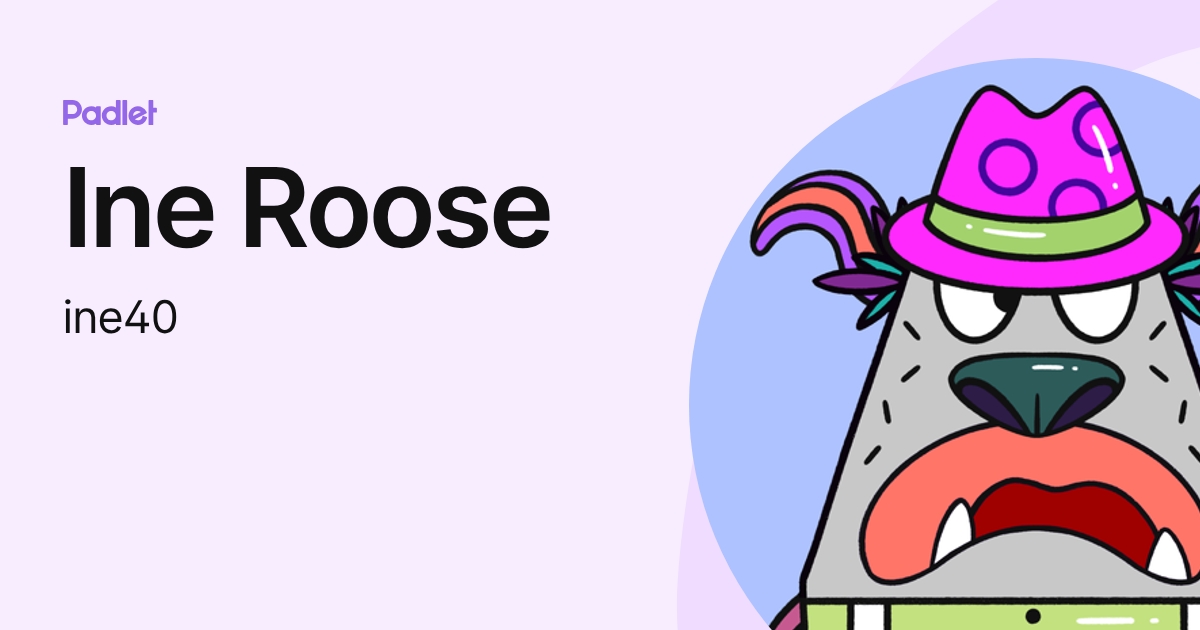 Ine Roose (ine40) profile | Padlet
