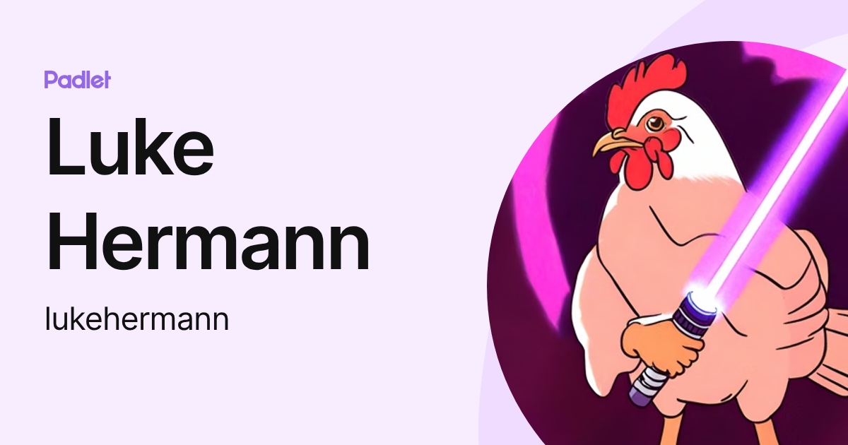Luke Hermann (lukehermann) profile | Padlet