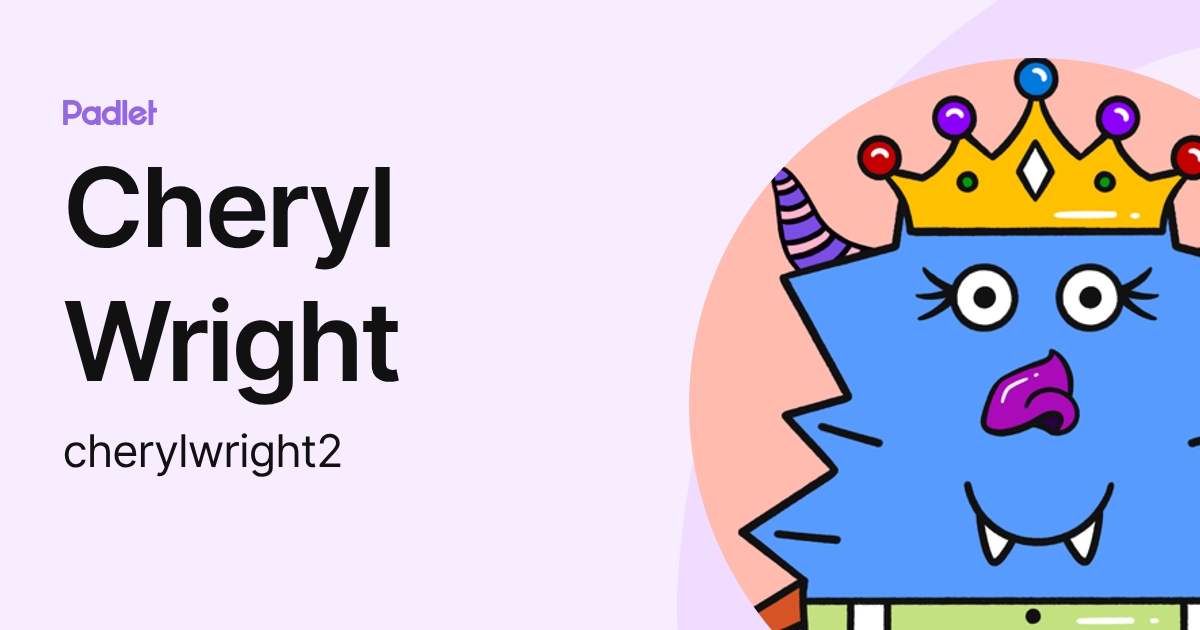 Cheryl Wright (cherylwright2) profile | Padlet