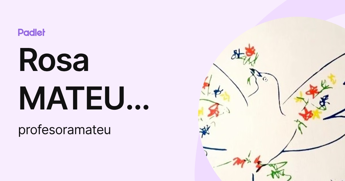 Rosa MATEU BOX (profesoramateu) profile | Padlet