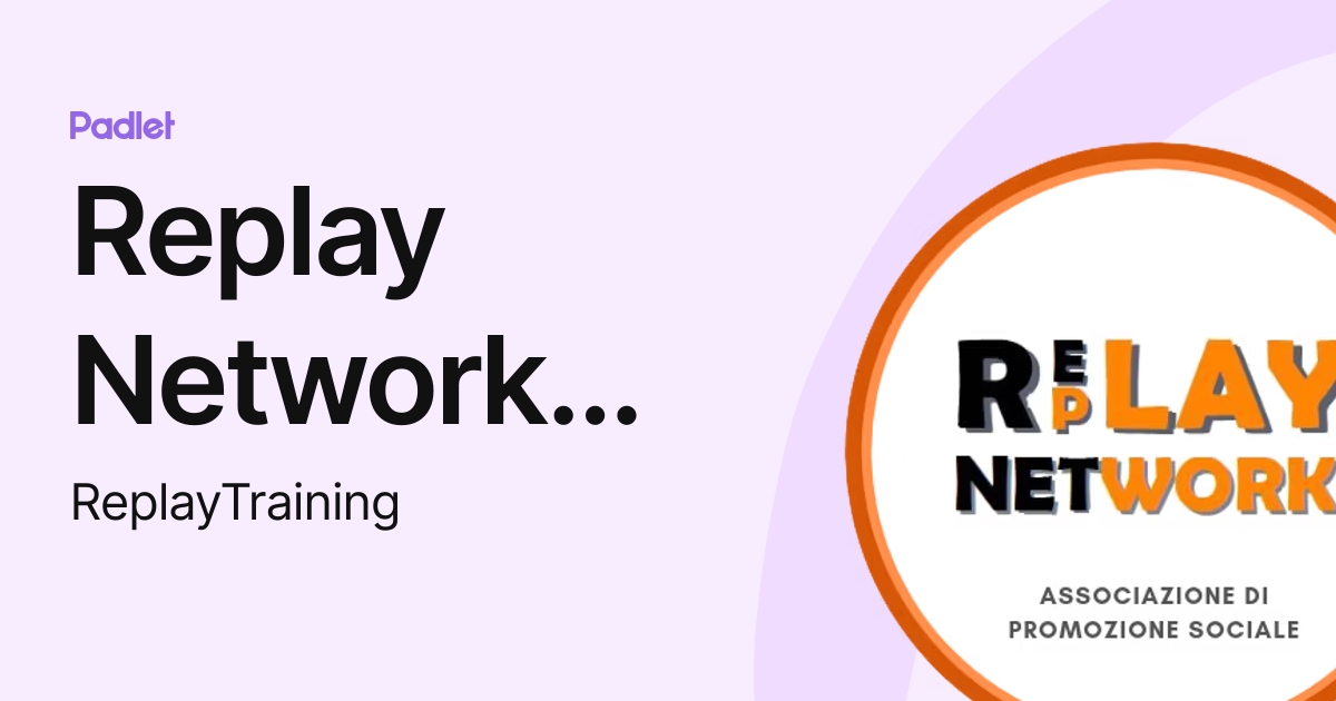 Replay Network aps (ReplayTraining) profile | Padlet