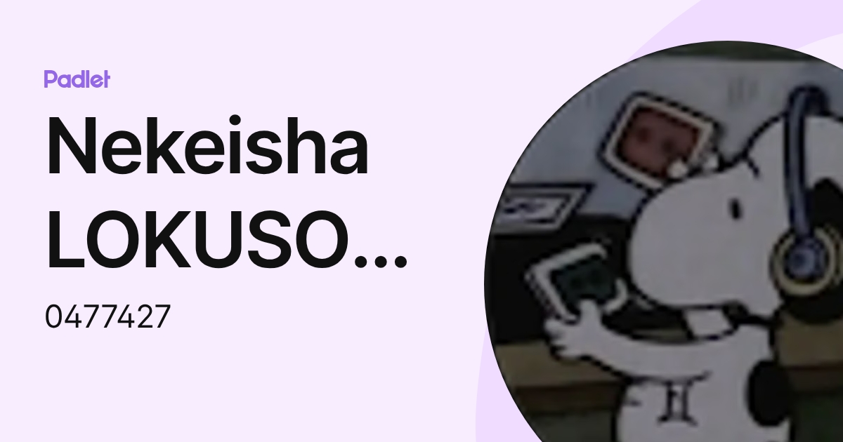 Nekeisha LOKUSOORIYA (0477427) profile | Padlet