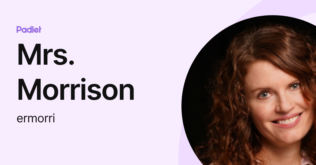 Erin Morrison (ermorri) profile | Padlet