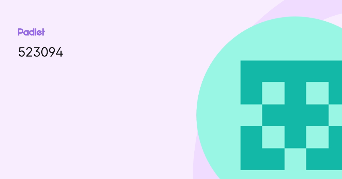 523094 profile | Padlet