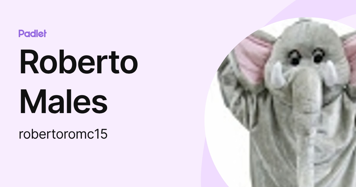 Roberto Males (robertoromc15) profile | Padlet