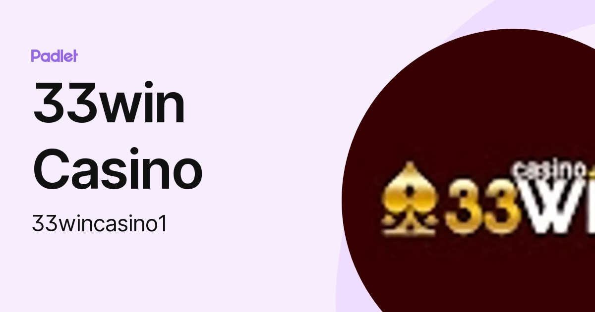 Khám Phá Thế Giới Cờ Bạc Trực Tuyến Tại 33win.training - Trải Nghiệm Nâng Cao