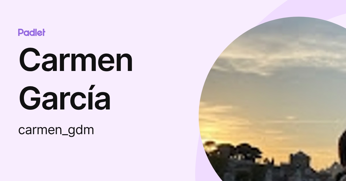 Carmen García (carmen_gdm) profile | Padlet