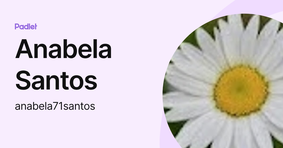Anabela Santos (anabela71santos) profile | Padlet