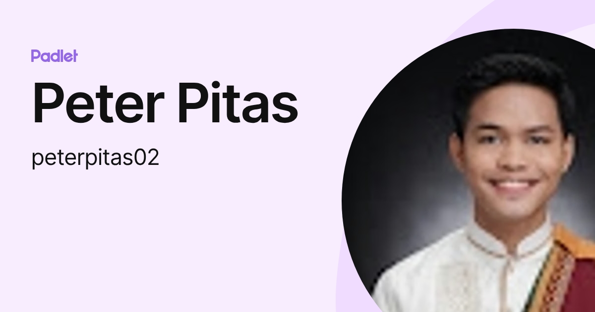 Peter Pitas (peterpitas02) profile | Padlet