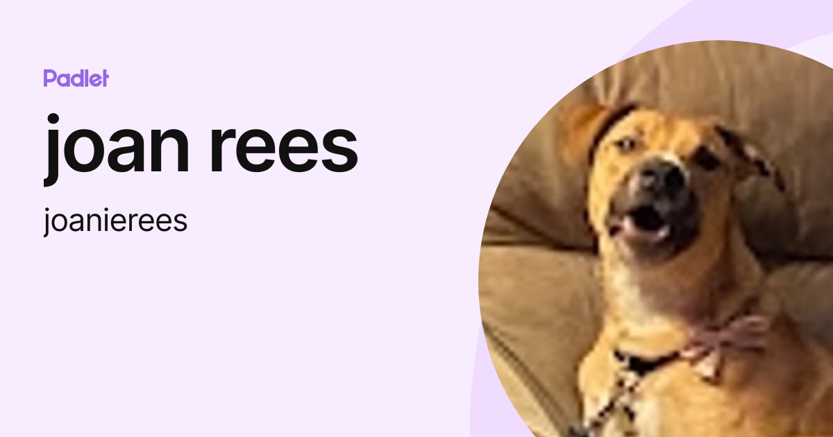 joan rees (joanierees) profile | Padlet