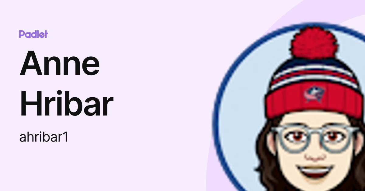 Anne Hribar (ahribar1) profile | Padlet
