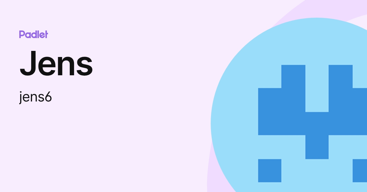Jens (jens6) profile | Padlet