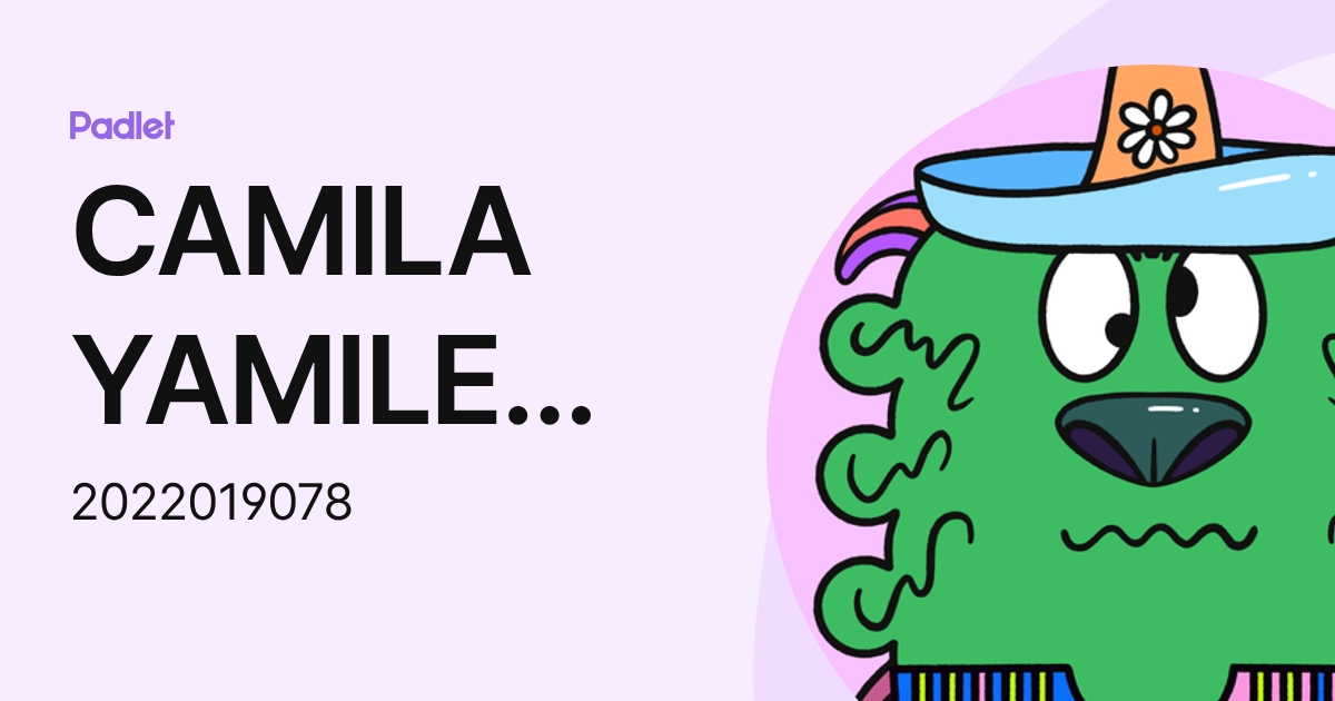 CAMILA YAMILE FALLA LOLI (2022019078) profile | Padlet