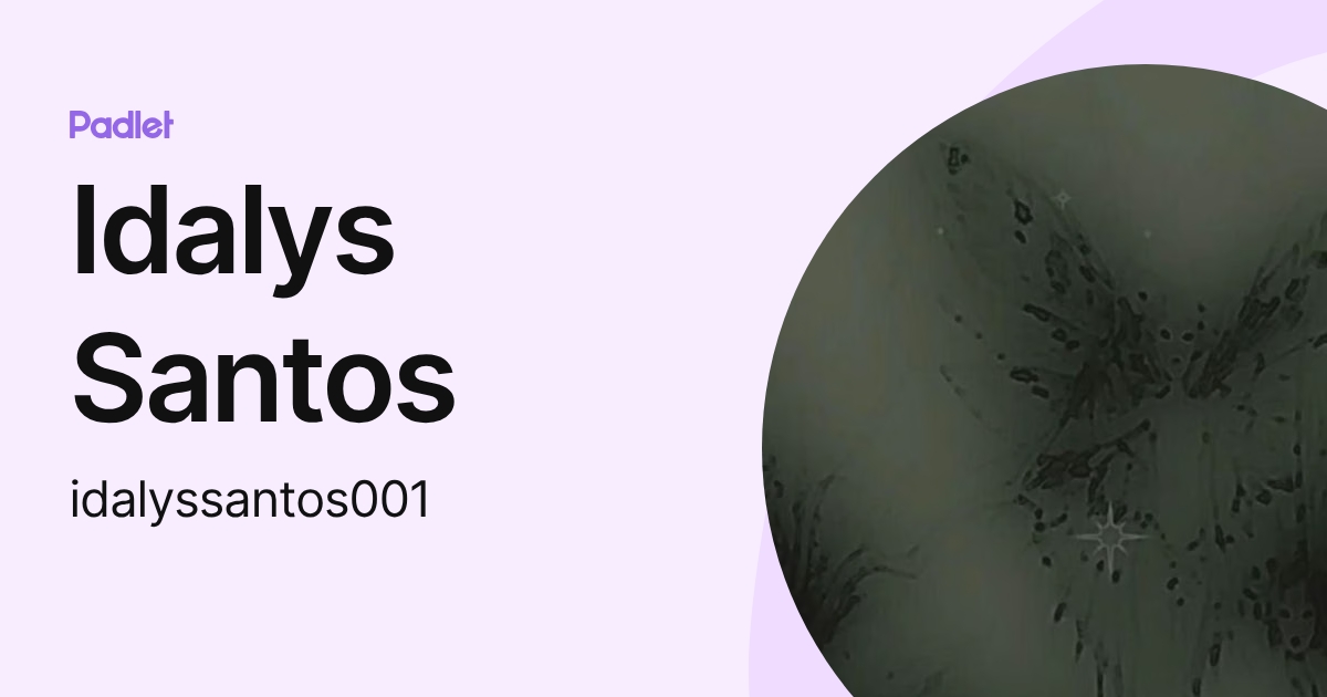 Idalys Santos (idalyssantos001) profile | Padlet