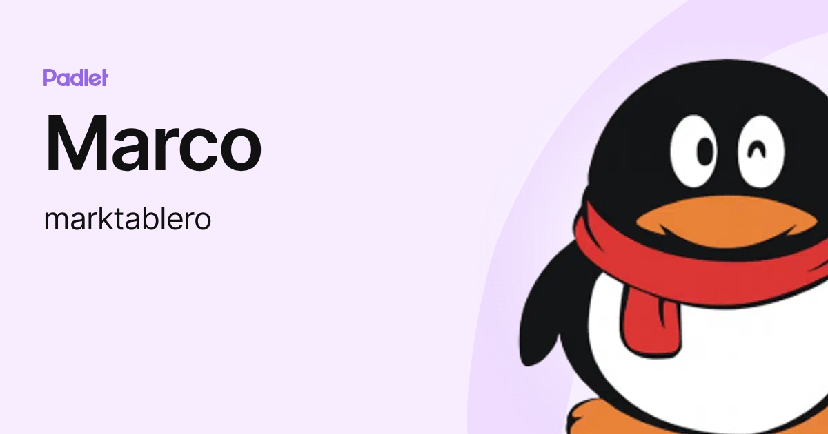 Marco (marktablero) profile | Padlet